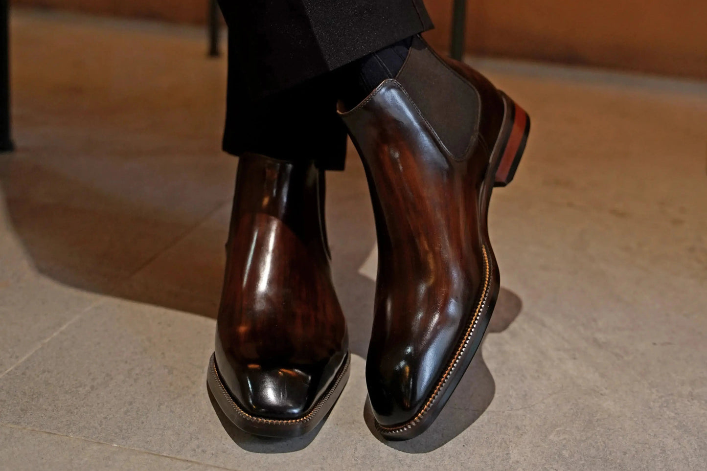Elegent Leather Derby Shoes For Men