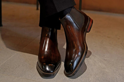Elegent Leather Derby Shoes For Men