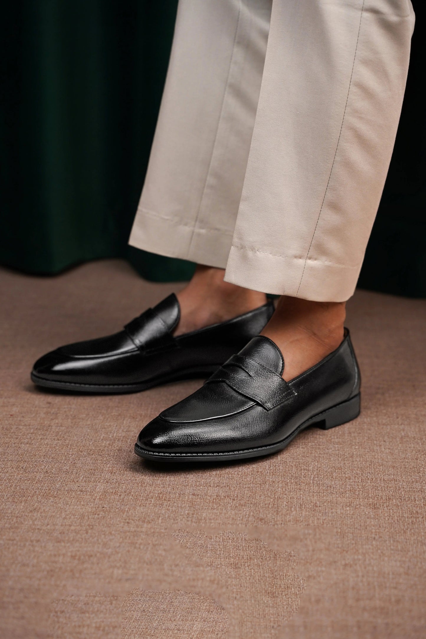 | Leather Sued Loafers For Men