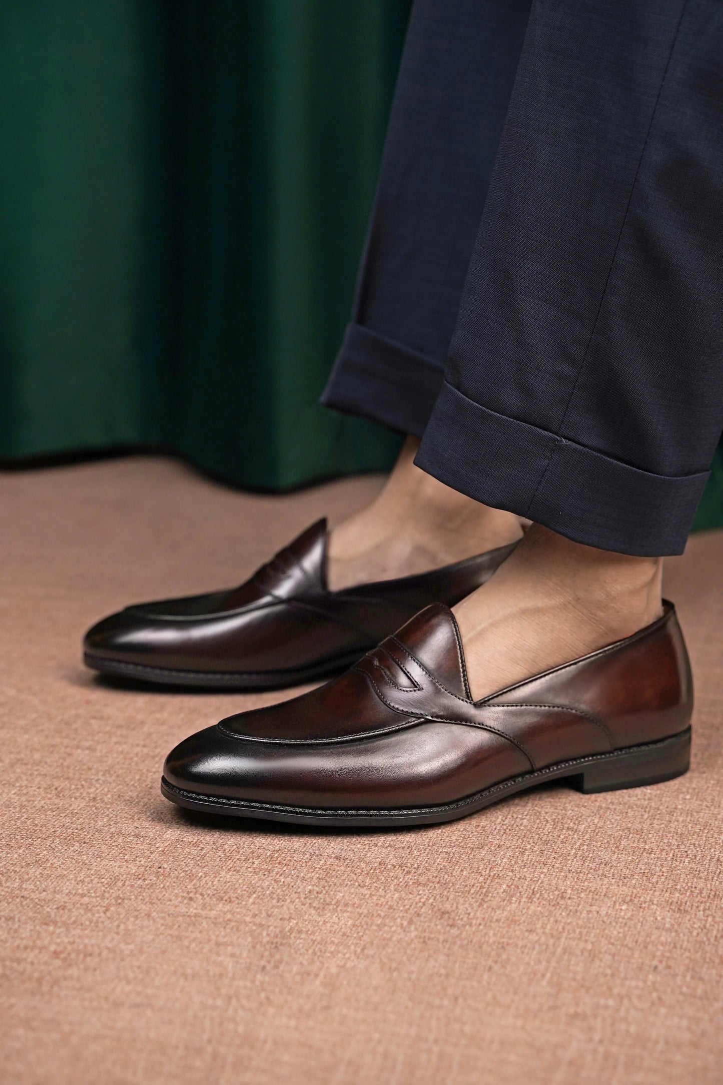 | Patina Tassel Loafers For Men