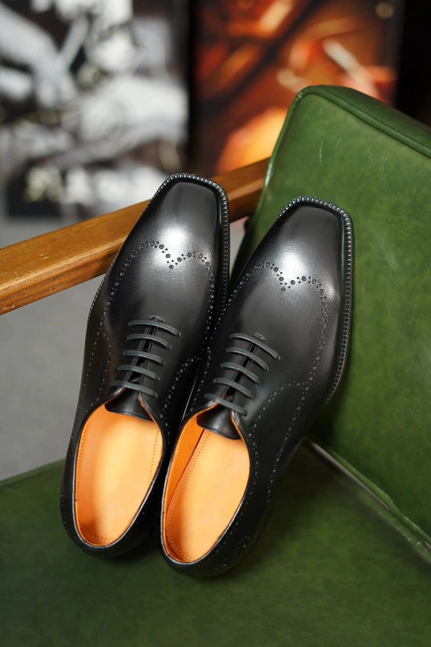| The Maverick Tan Wingtip Oxford Brogues