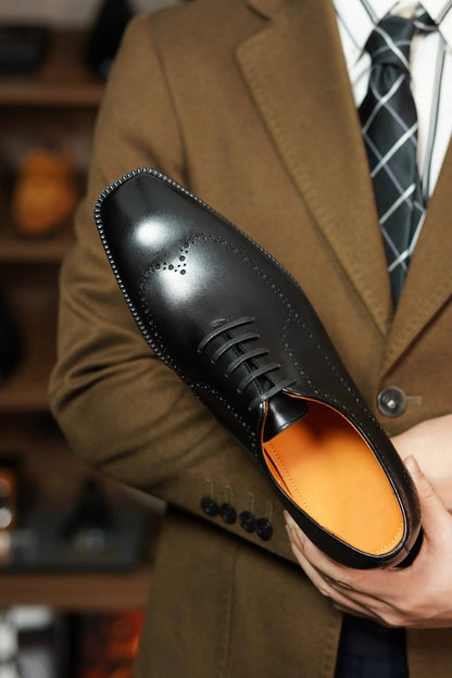 | The Maverick Tan Wingtip Oxford Brogues