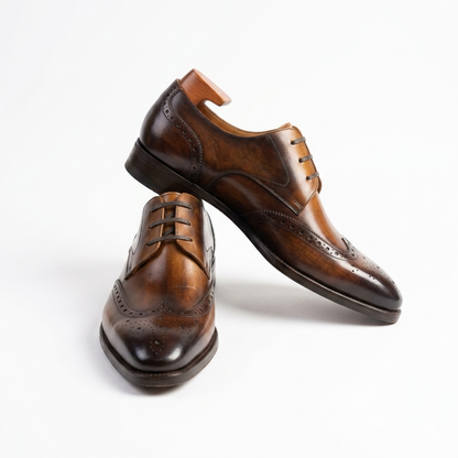 | Premium Cowhide Genuine Leather Oxfords