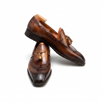 | Leather Tassel Loafers For Men