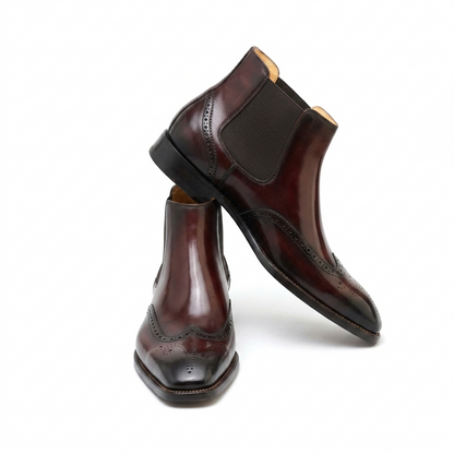 Handcrafted Leather Derby Shoes For Men