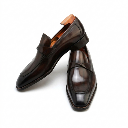 | Leather Sued Loafers For Men