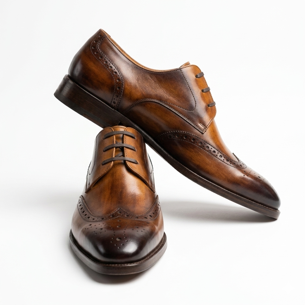 | Premium Cowhide Genuine Leather Oxfords