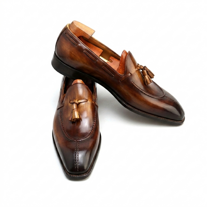 | Leather Tassel Loafers For Men