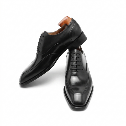 | Handmade Cowhide Derby Shoes For Men