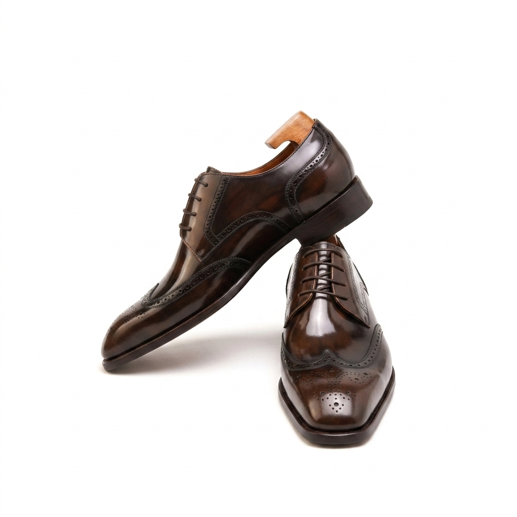| Cowhide Leather Balmoral Genuine Oxford Shoes