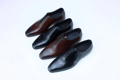 | Leather Plain Dress Shoes For Men