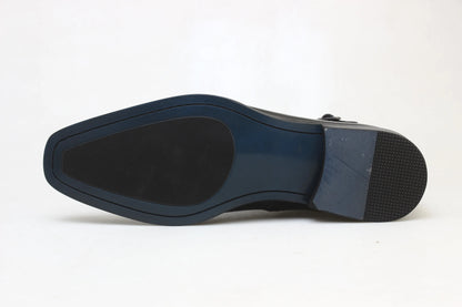 Hand-Painted Cowhide Derby Shoes