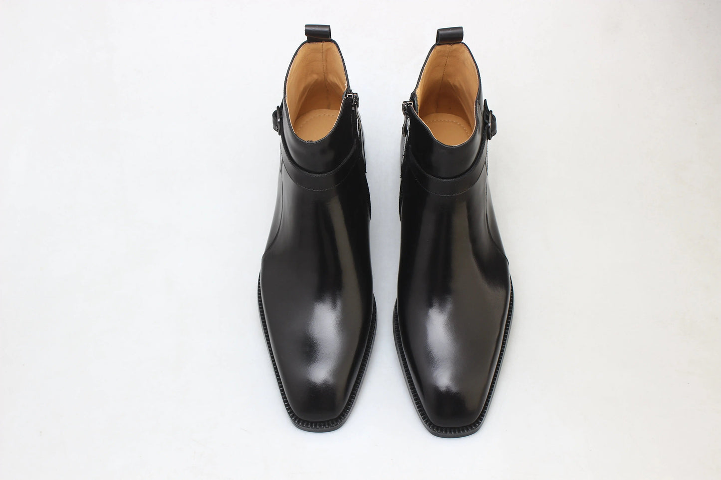 Hand-Painted Cowhide Derby Shoes
