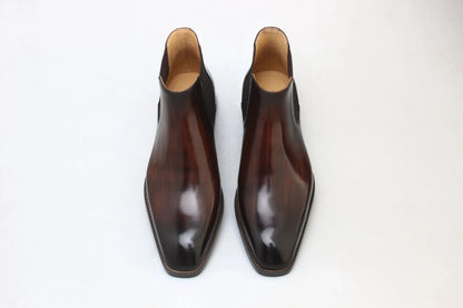 Elegent Leather Derby Shoes For Men