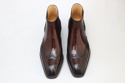 Handcrafted Leather Derby Shoes For Men
