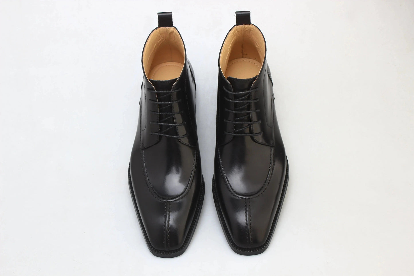 Cowhide Toe Derby Shoes For Men