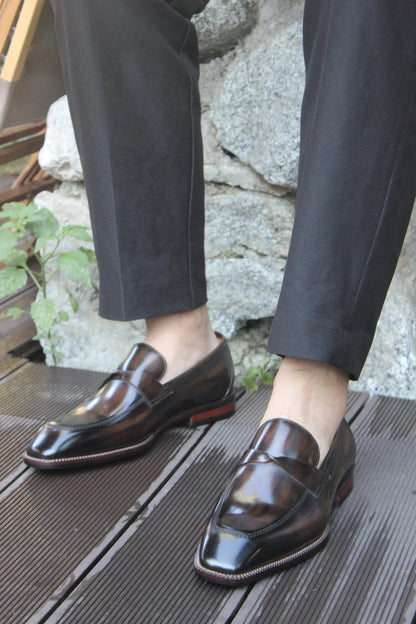 Handcrafted Calfskin Leather Penny Loafers