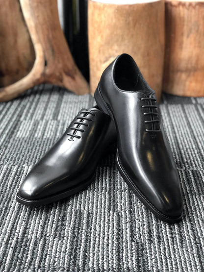 | Leather Plain Dress Shoes For Men