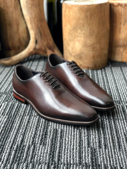 | Leather Plain Dress Shoes For Men