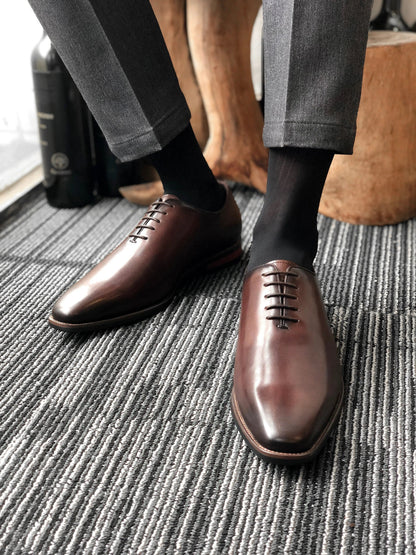 | Leather Plain Dress Shoes For Men