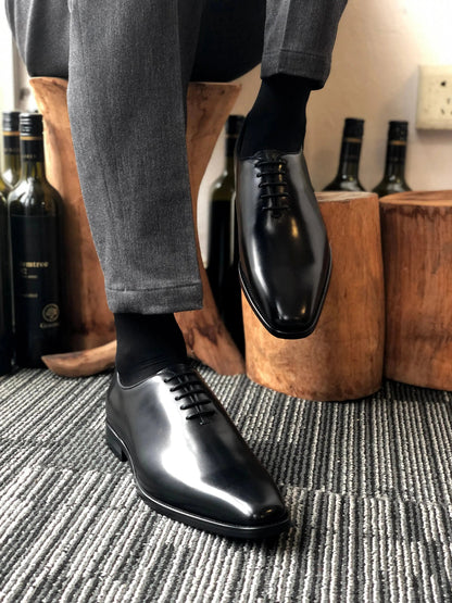 | Leather Plain Dress Shoes For Men