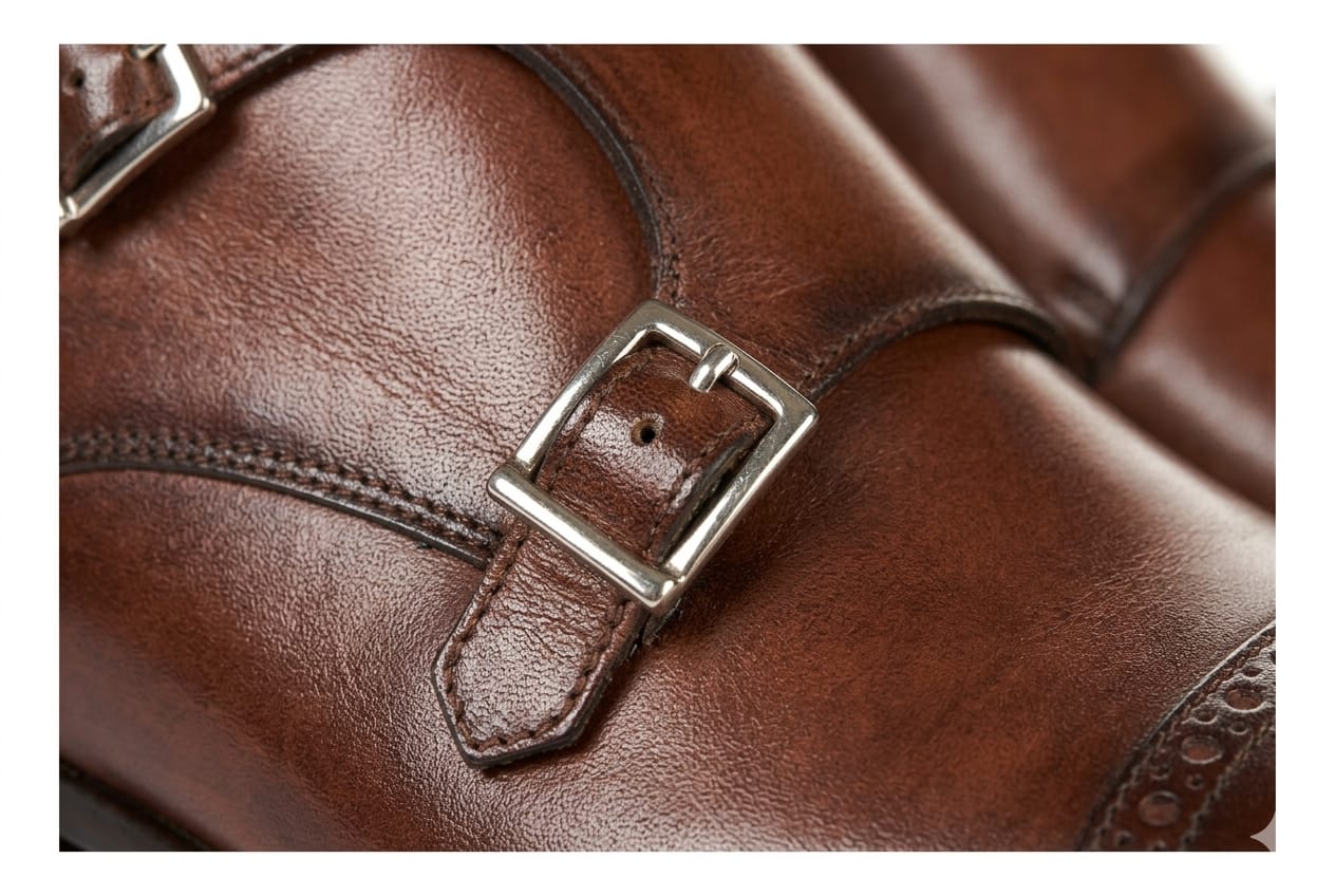 The Heston Double Monk Strap Boot - Oxblood