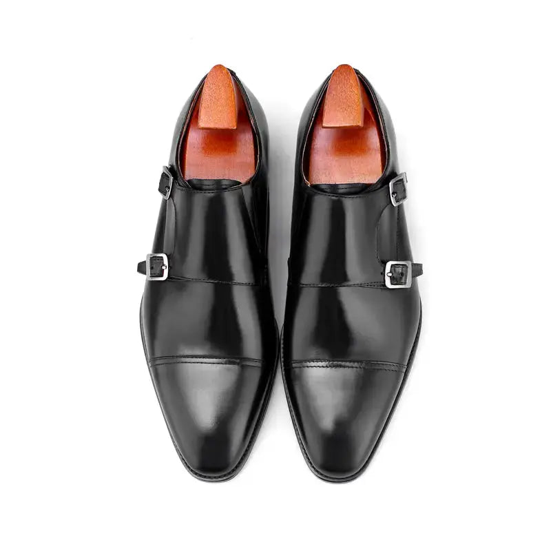 | Handcrafted Brown Calfskin Single Monk Strap