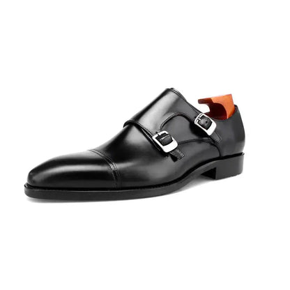 | Handcrafted Brown Calfskin Single Monk Strap