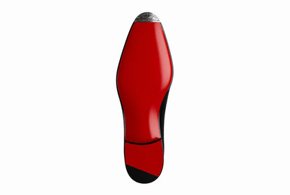 Pellevista Oxford Black Leather Shoes, Red Sole | Premium Formal Men’s Footwear